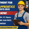 Recruitment for 5349 Apprentice Posts 2026